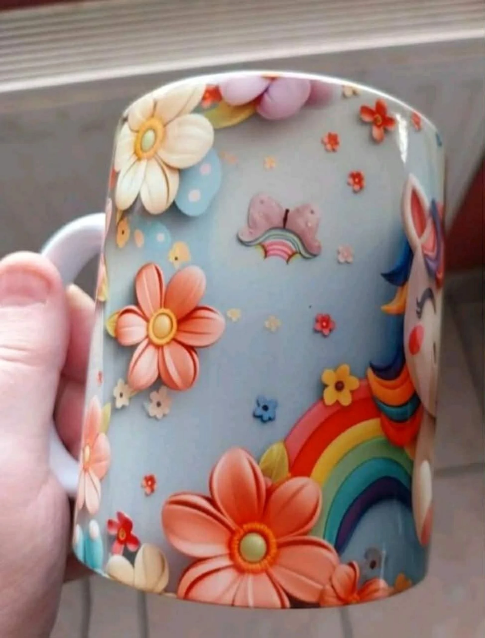 Mug jolie licorne colorée  – photo 2